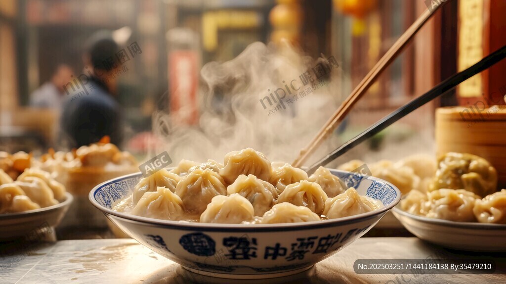 热气腾腾的美味中式馄饨