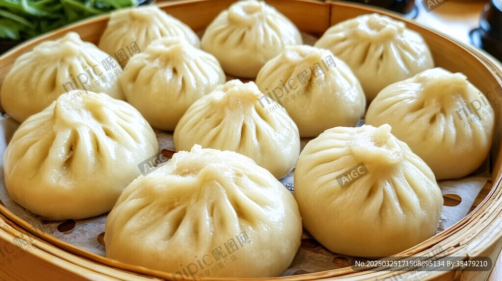 美味小笼包 笼中鲜香诱人