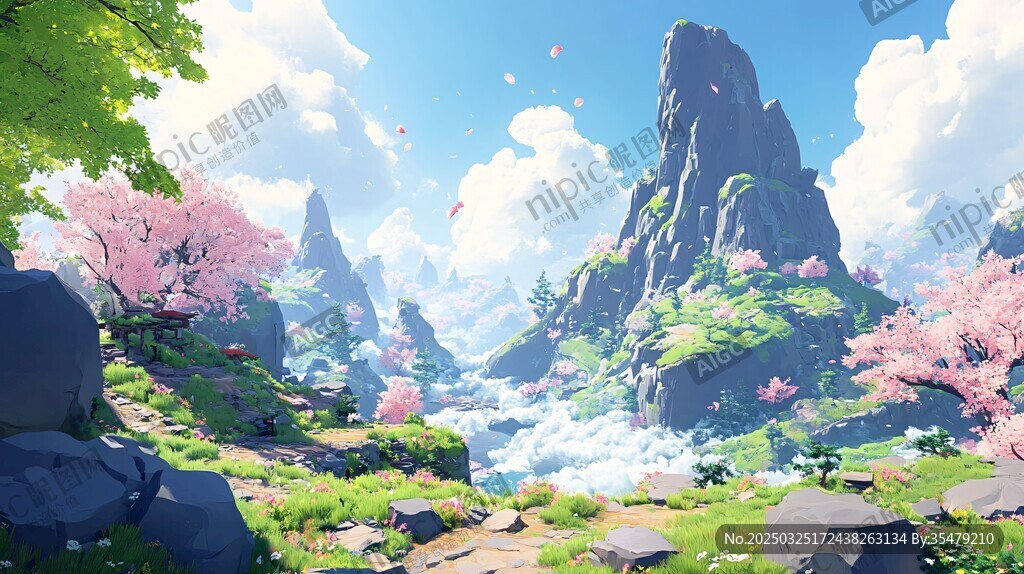 梦幻仙侠风山水美景