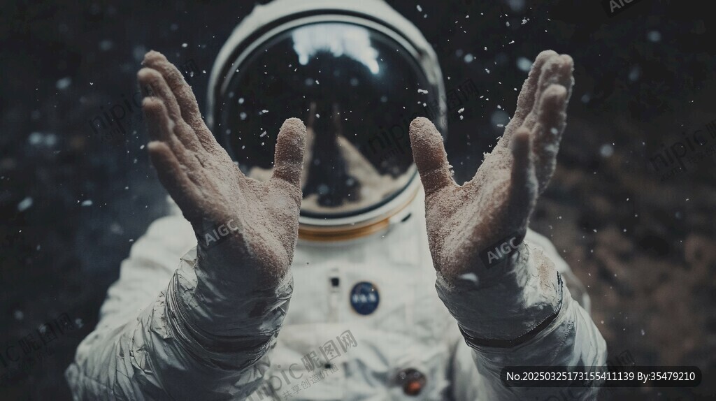 太空宇航员的神秘手势