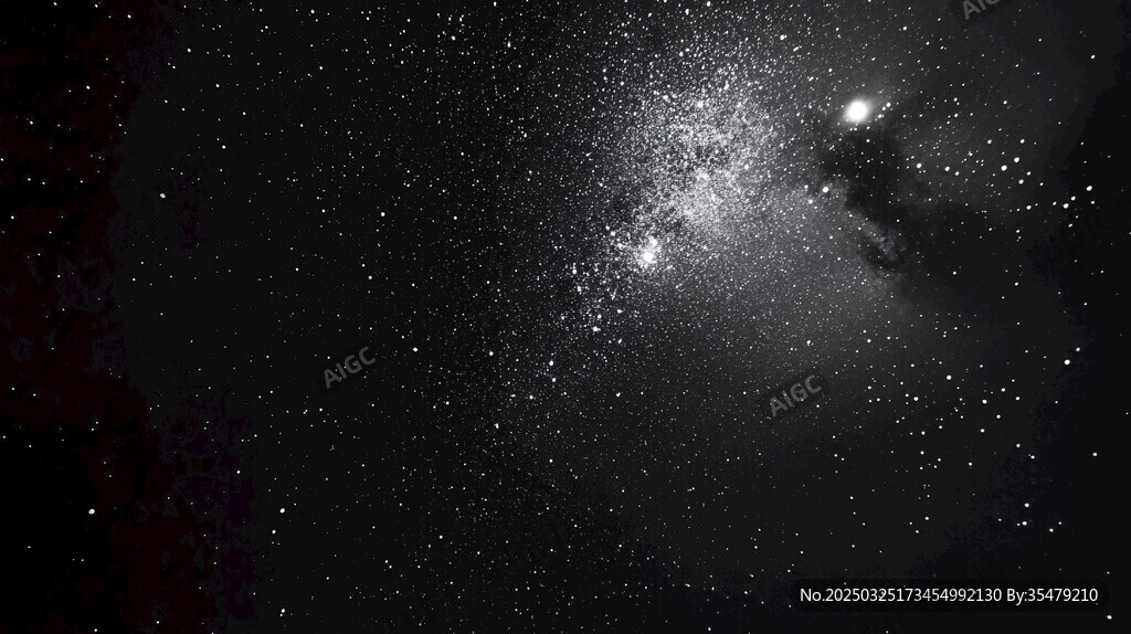 璀璨星空下的宇宙奇观