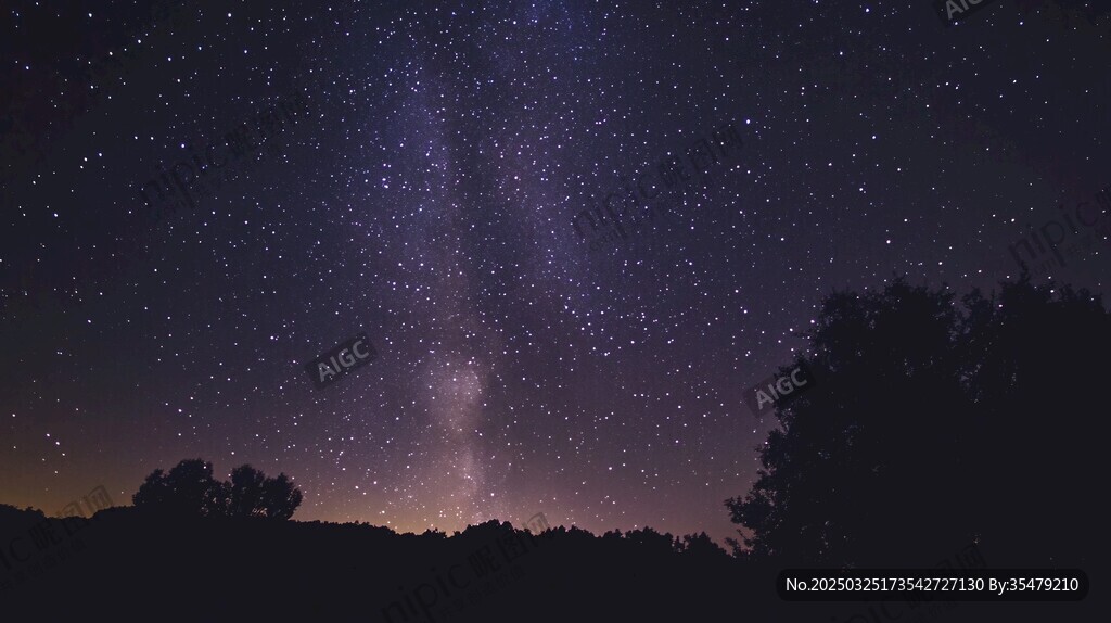 夜幕下的璀璨星河