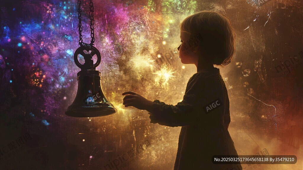 小女孩触碰梦幻之铃