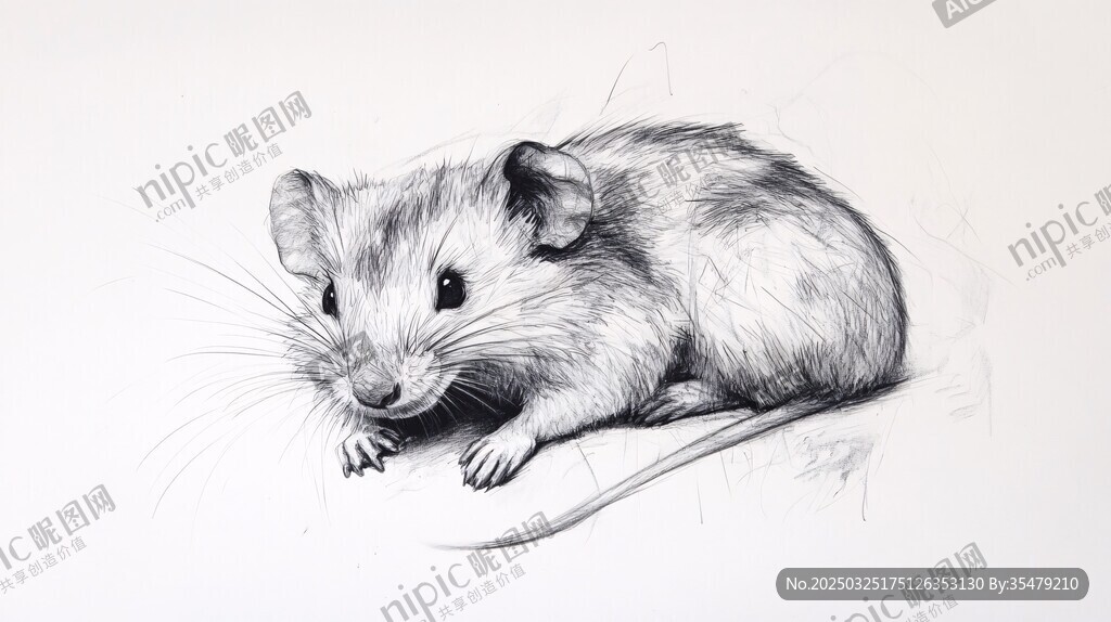 素描小老鼠