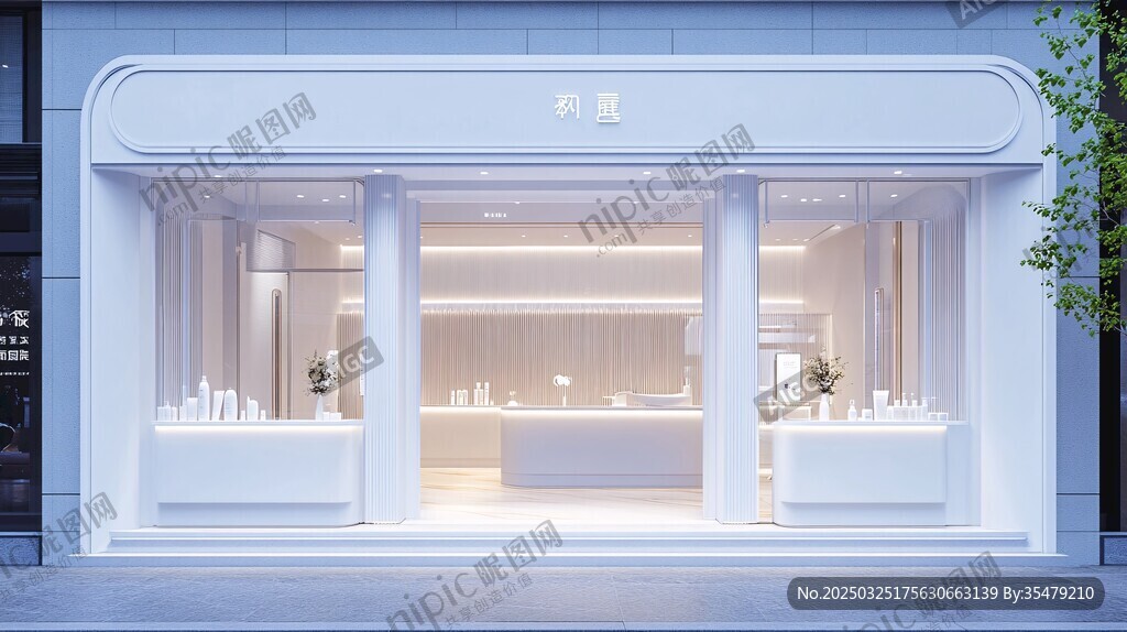 简约现代风的精美店铺外观