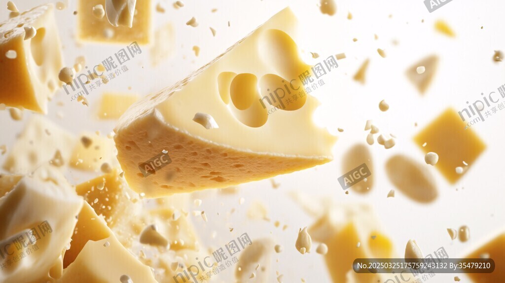 飞溅的美味奶酪