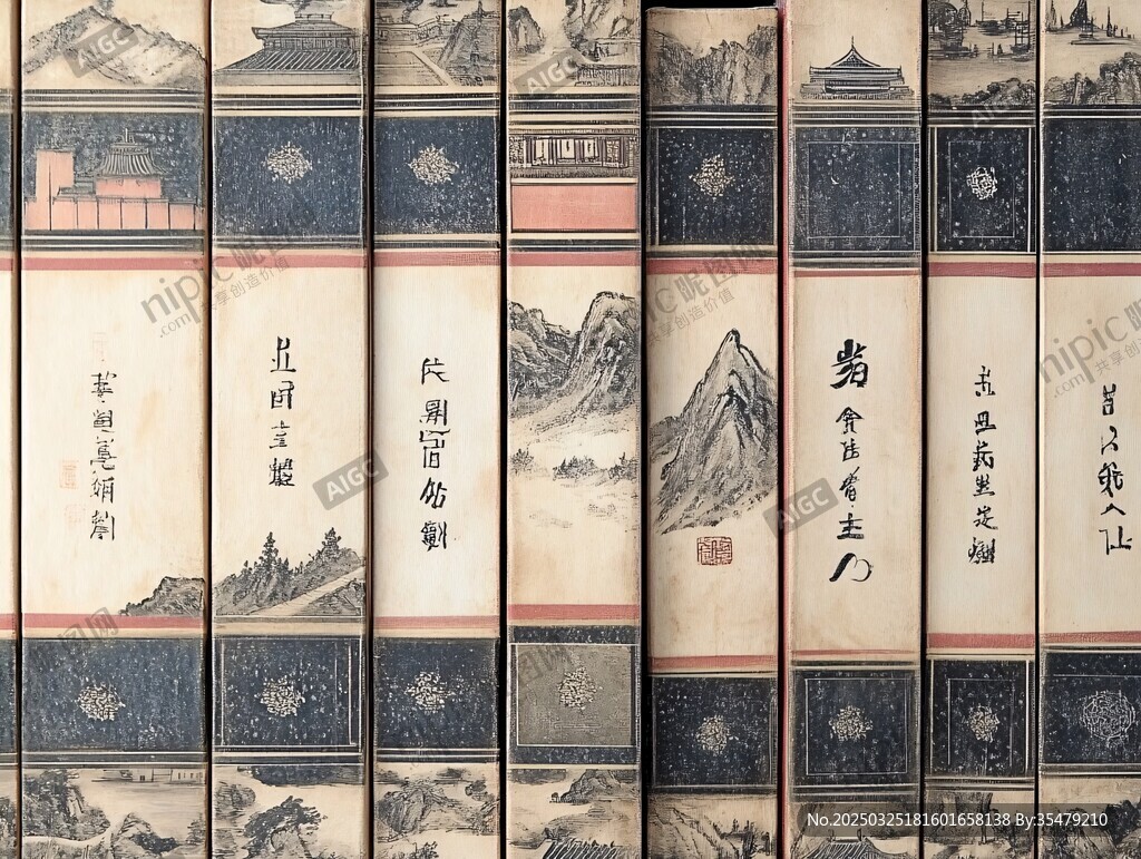 古典线装书籍展示
