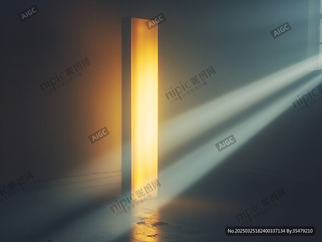 光影中的矩形光柱
