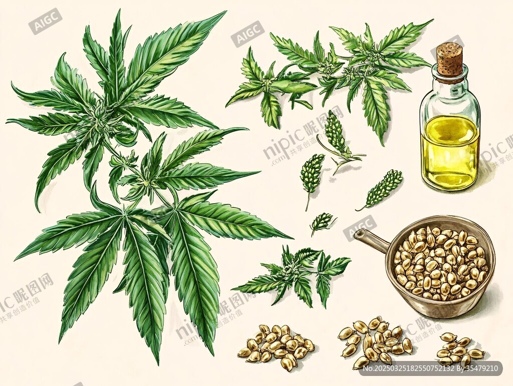 大麻植物及其提取物展示