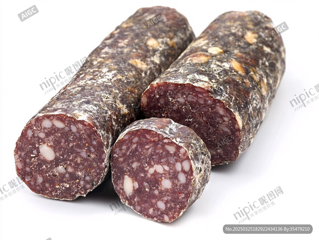 美味切片意大利风干香肠