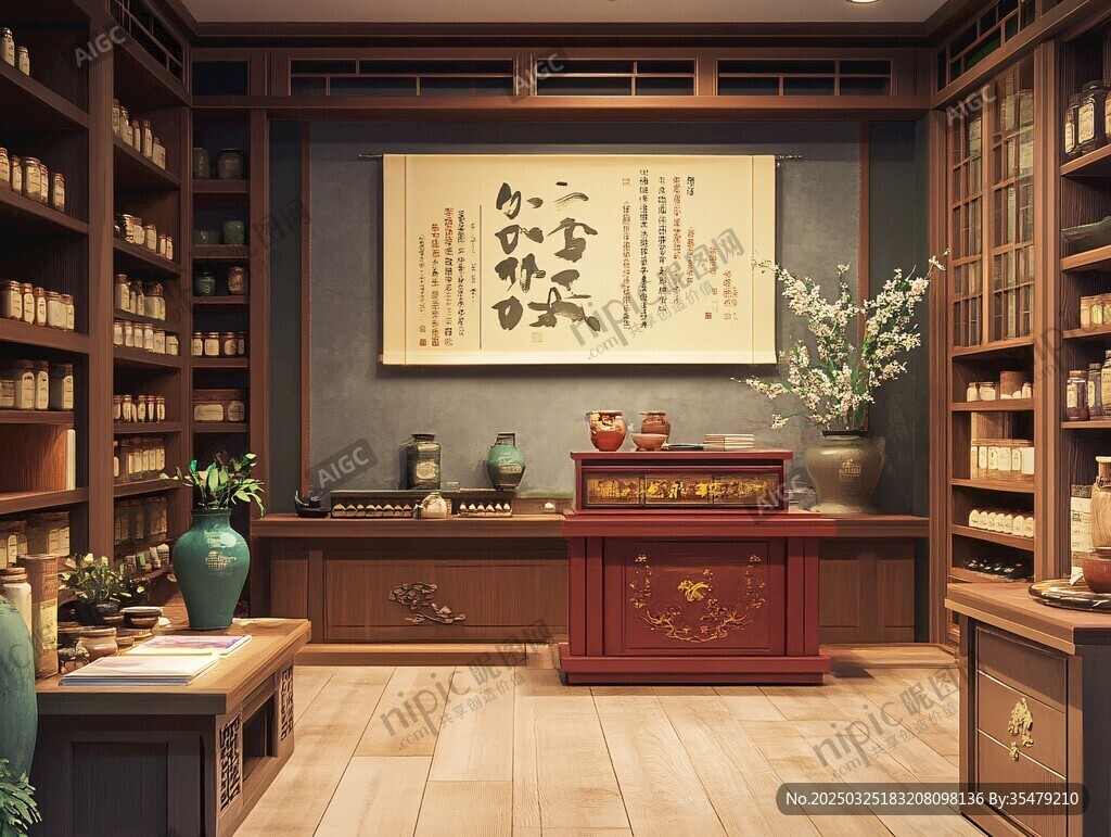 中式典雅书房古韵氛围浓