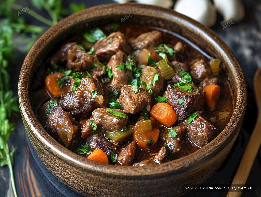 美味牛肉炖菜 色泽诱人