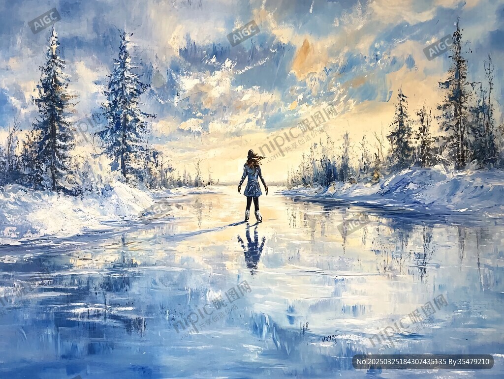 冬日独行者的冰雪之境