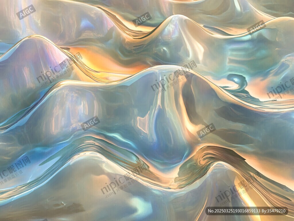 梦幻流动金属质感纹理
