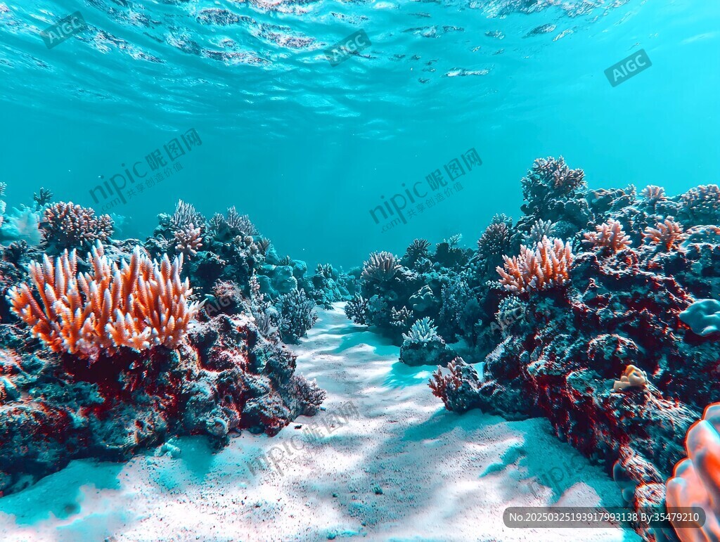 海底珊瑚美景