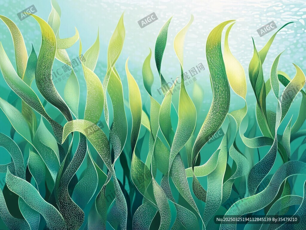 海底摇曳的梦幻海草