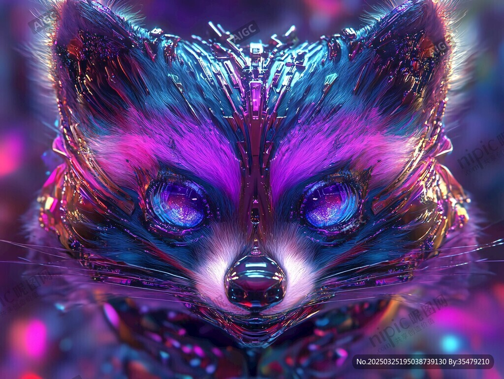梦幻炫彩机械猫