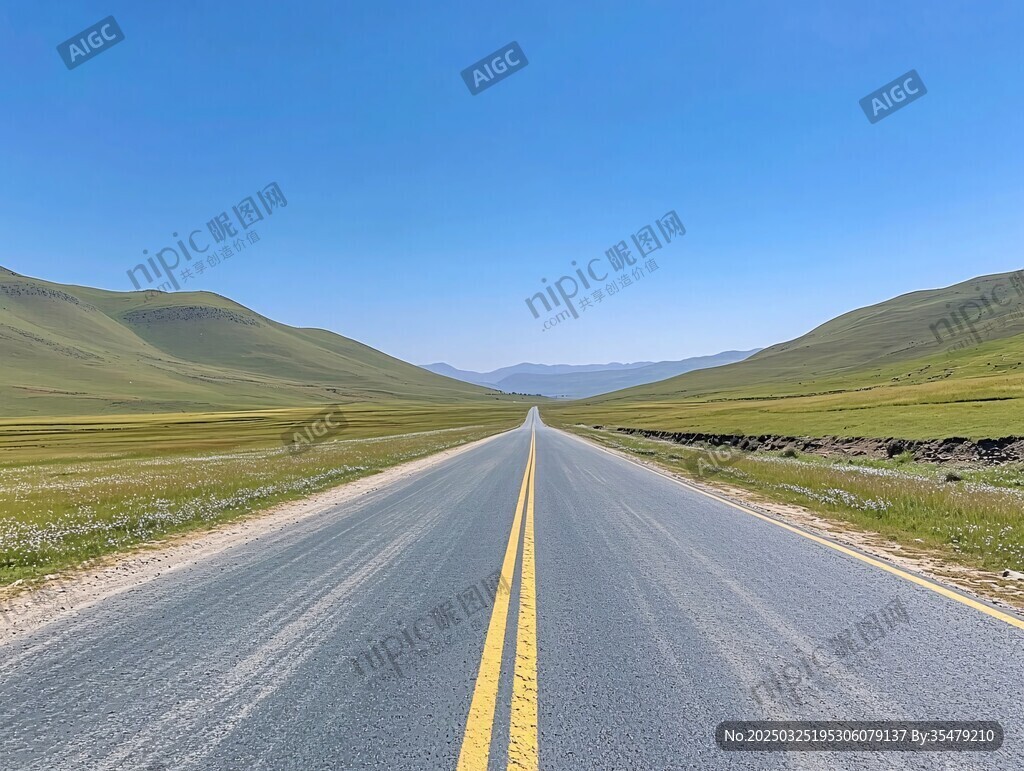 旷野公路伸向远方
