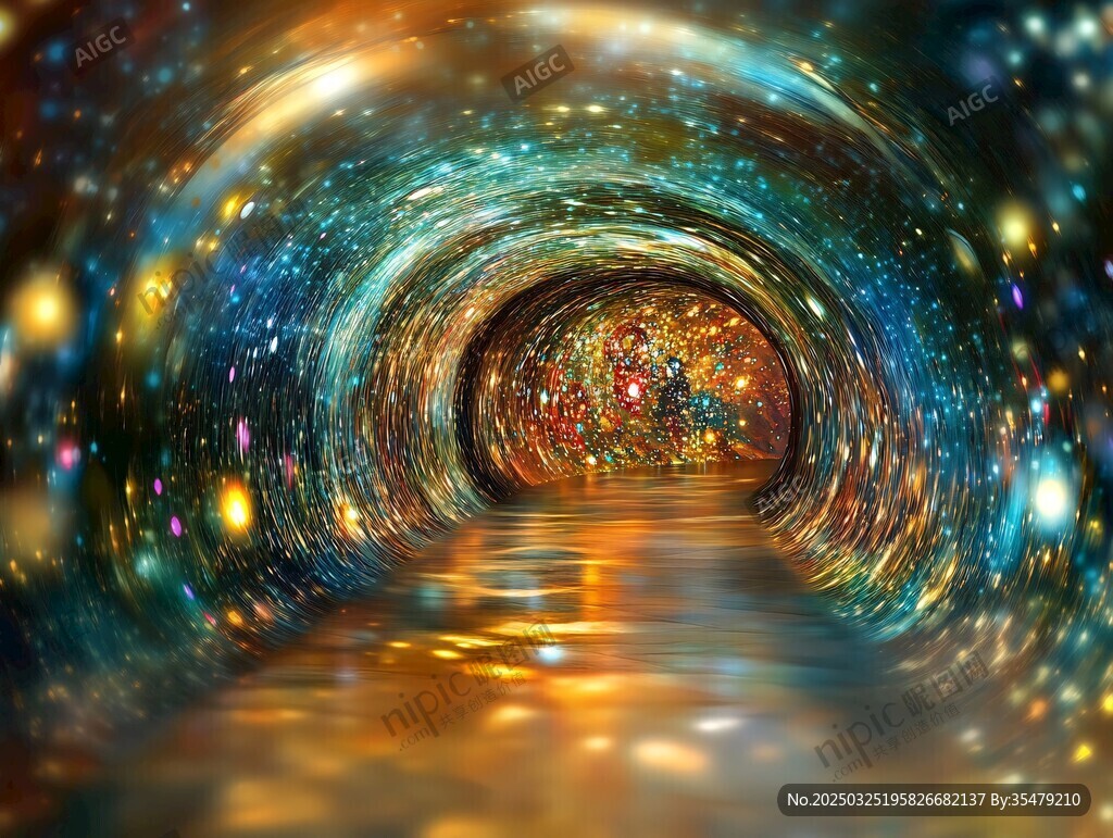 梦幻宇宙隧道奇幻景象