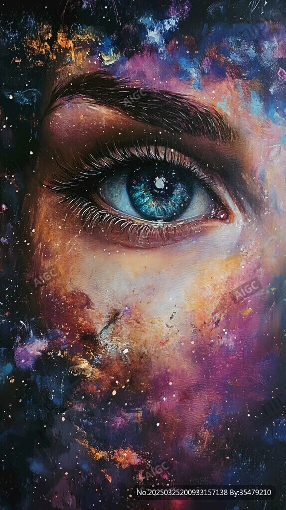 梦幻眼眸中的浩瀚宇宙