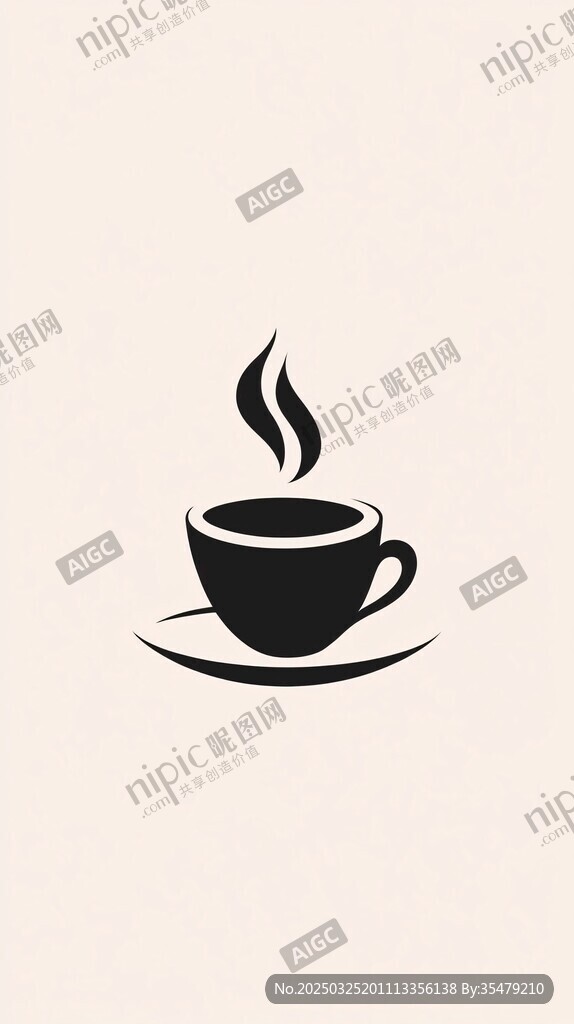 简约咖啡杯图标