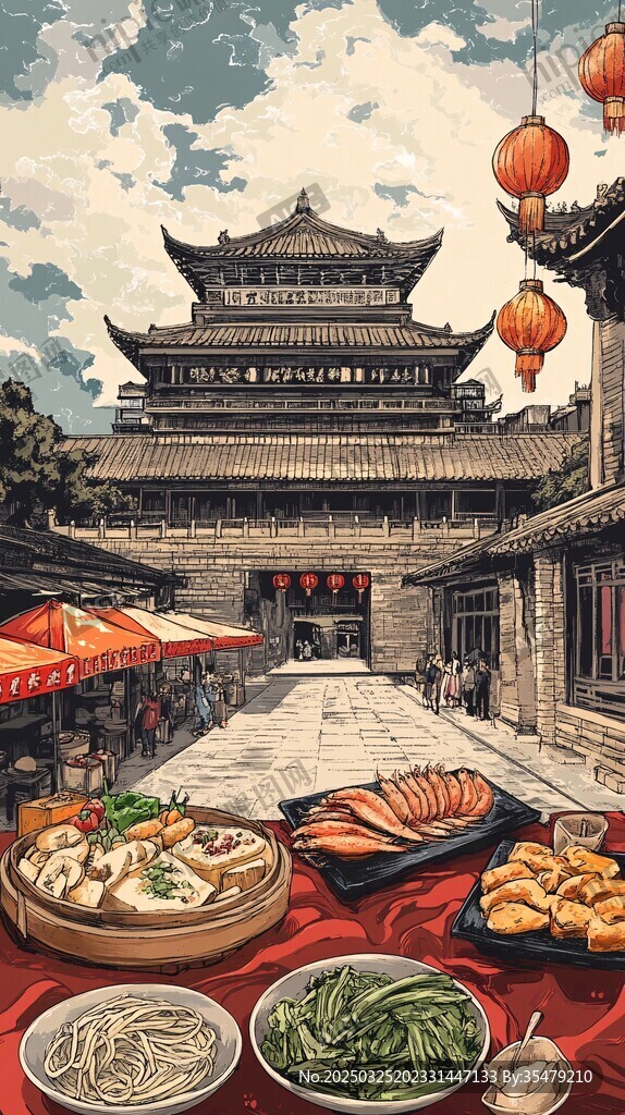 古城下的中式美食盛宴