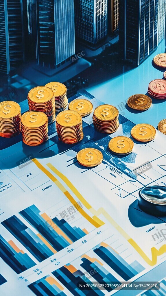 金币图表展现金融景象