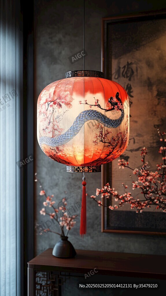 中式古典灯笼装点雅致空间