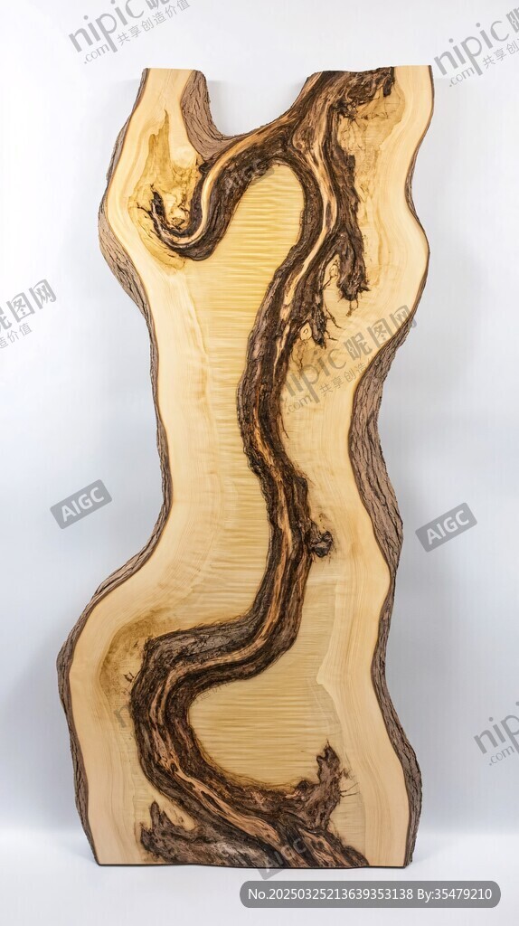 天然木纹异形木雕摆件