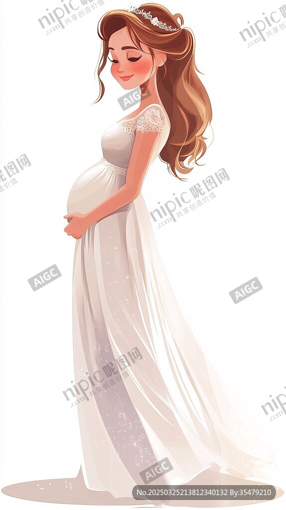 优雅孕味新娘的唯美瞬间
