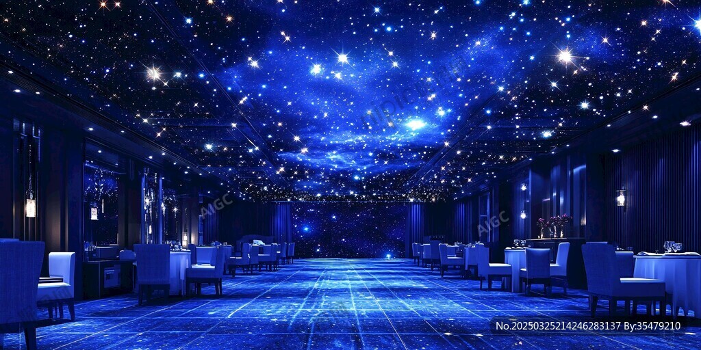 梦幻星空主题浪漫宴会厅