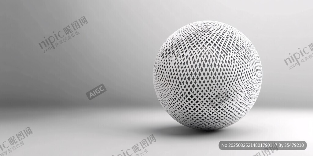 三维网格球体模型展示
