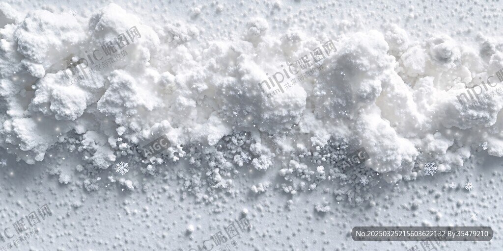 白色粉末堆积特写画面