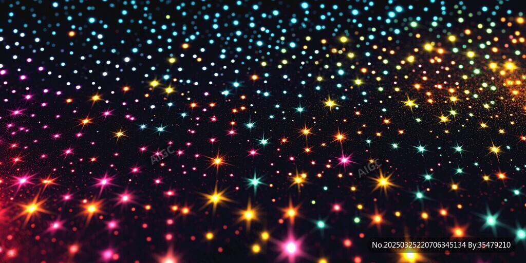 梦幻炫彩星空背景图