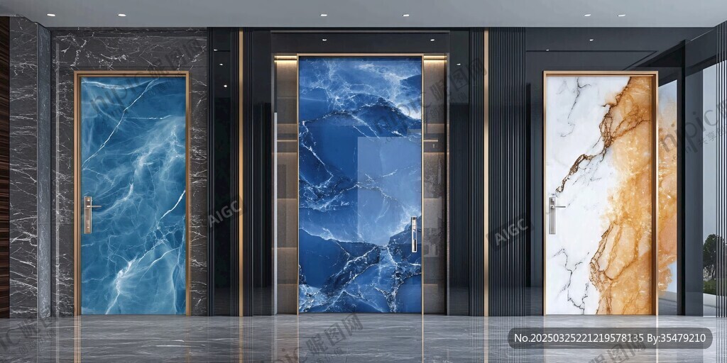 时尚大理石墙面装饰展示