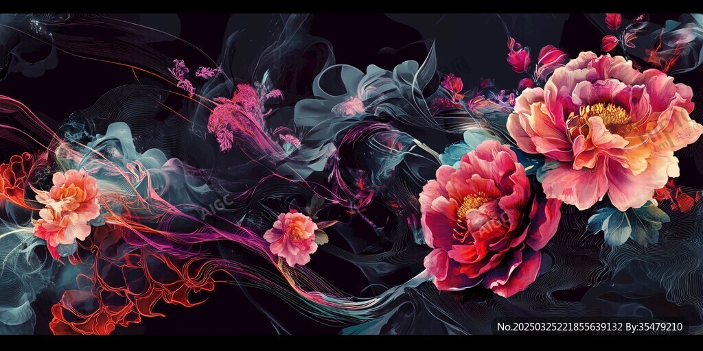 梦幻繁花绘就绚丽画卷