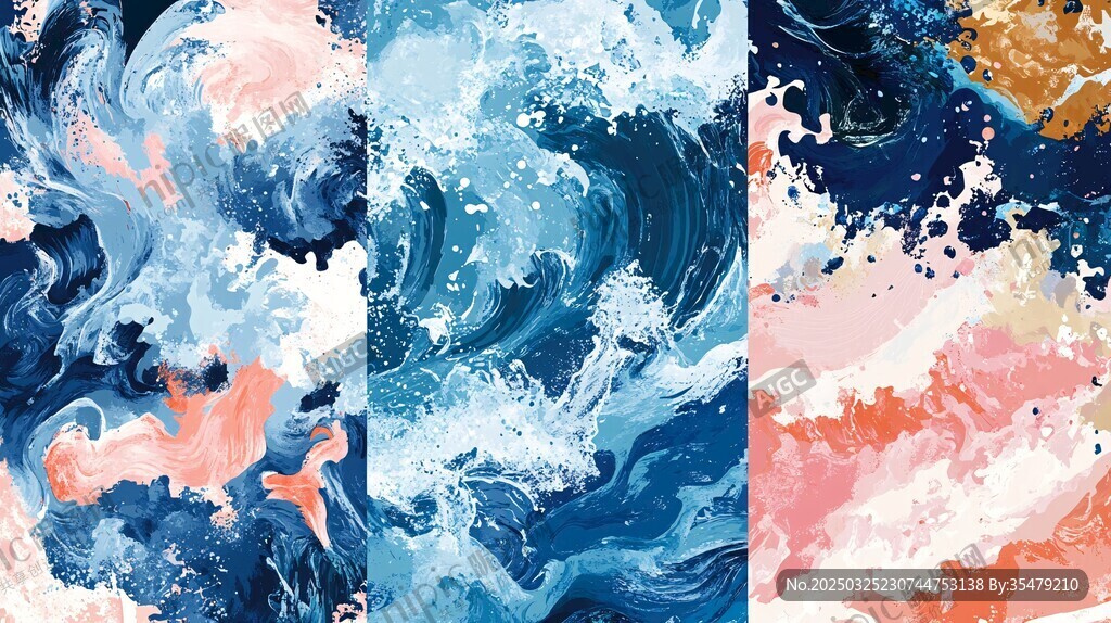 梦幻流体艺术纹理图案