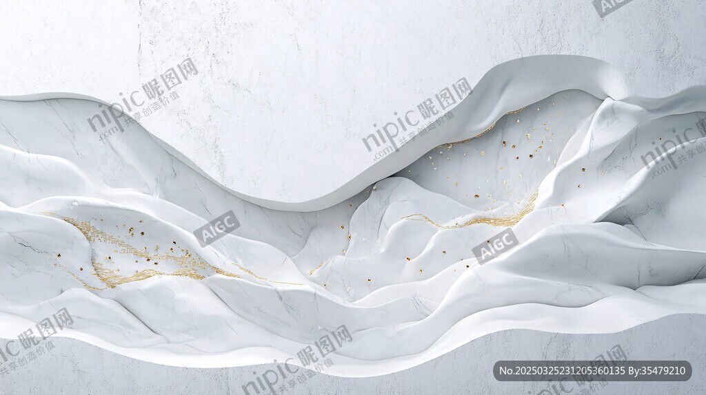 白色立体纹理大理石背景