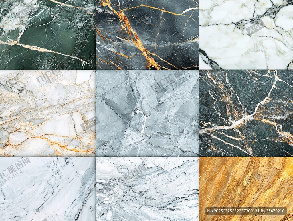 多样大理石纹理展示