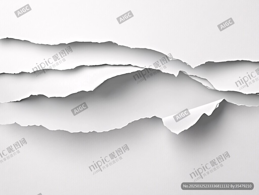 撕裂纸张效果背景图