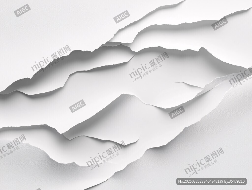 纸张撕裂效果纹理背景图