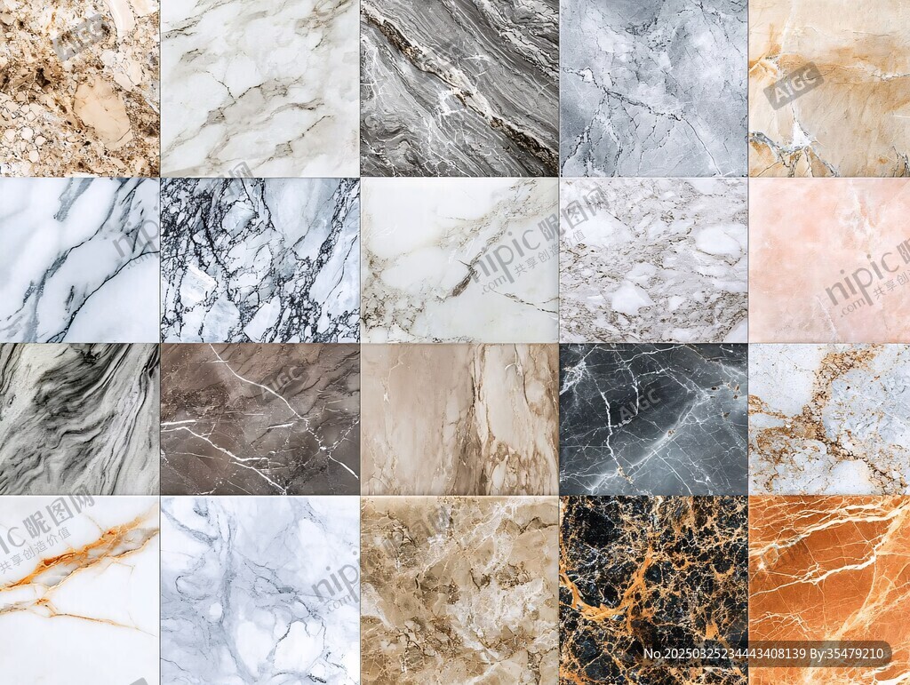多样大理石纹理展示