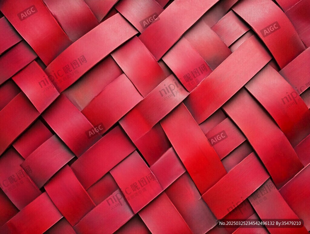 红色编织纹理背景图案