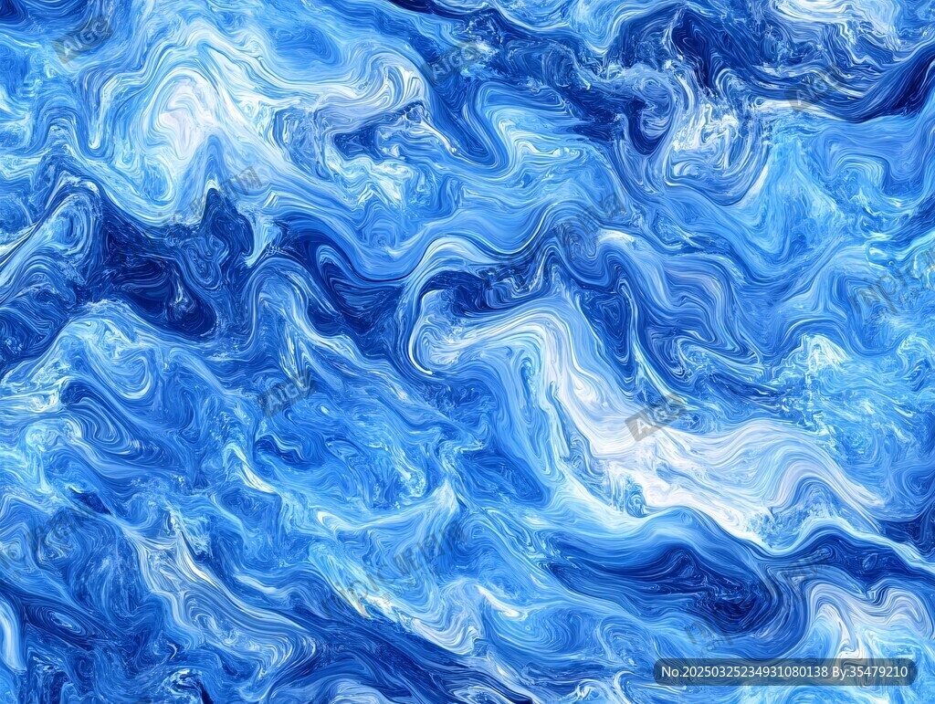 蓝色流体艺术纹理背景