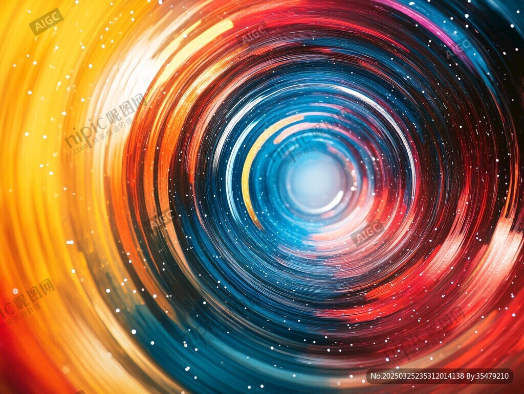炫彩旋涡宇宙奇幻景象