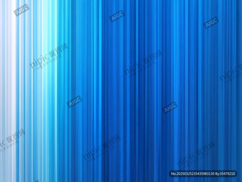 蓝调渐变竖条纹背景图