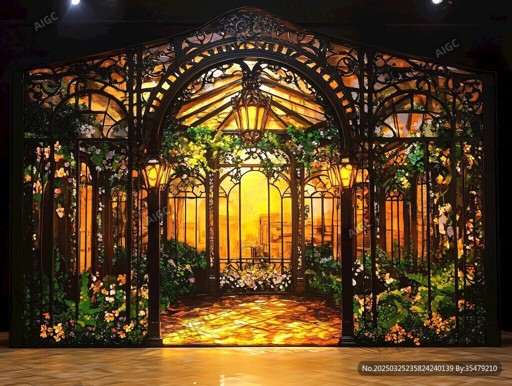 梦幻玻璃花房婚礼场景
