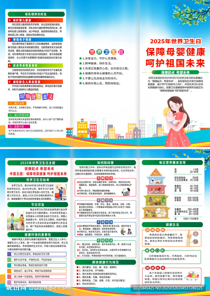 2025年世界卫生日折页