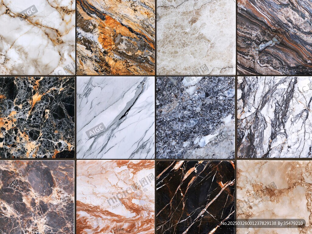 多样大理石纹理精美展示