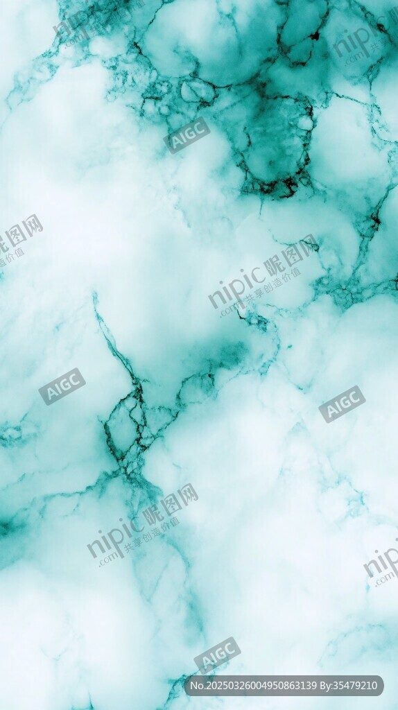 清新绿调大理石纹理背景